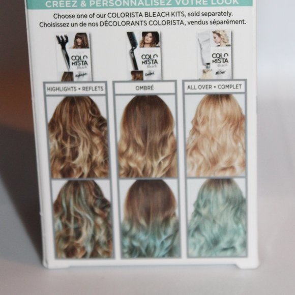 🍁5/$25🎃 L’Oréal Colorista Semi Permanent Hair Colour Aqua - Picture 3 of 5